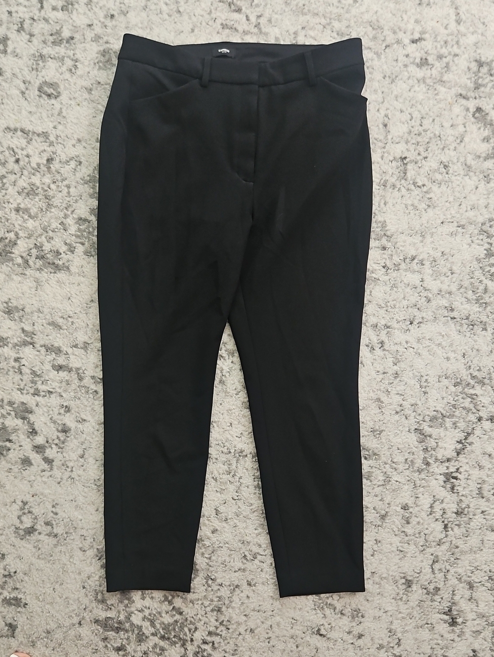 Express Black Women's Tailored Trousers - Slim Ankle/Short